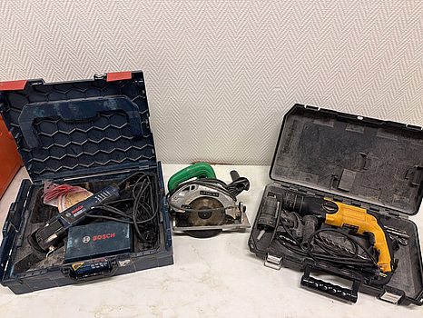 Multimaskin, cirkelsåg & slagborr