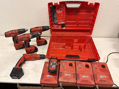 4 st Hilti skruvdragare