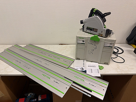 Sänksåg Festool med skenor