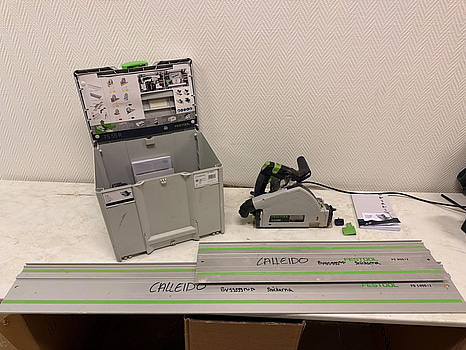 Sänksåg Festool med skenor