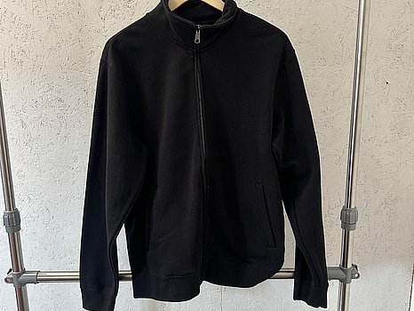 Zip-tröja, stl. L, Russell, svart.