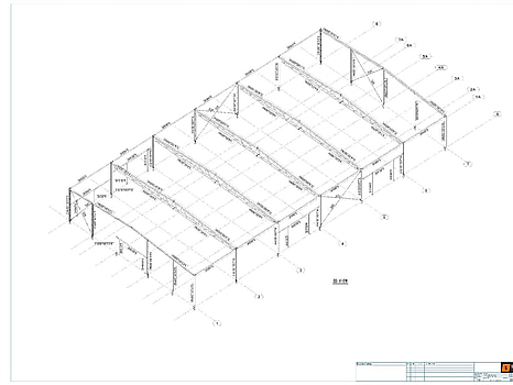 Stålhall, Steelconstruction By Sweden, ca 745 m², 37,8x19,7 m