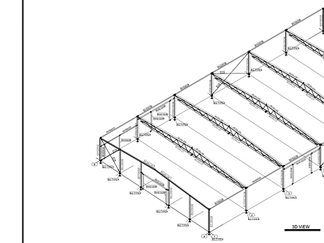 Stålhall, ca 745 m², 37,8x19,7 m