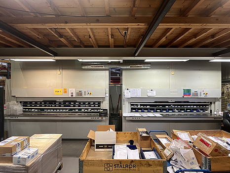 2 st. Vertikalt lager / hissmagasin / paternosterverk – Kardex Remstar