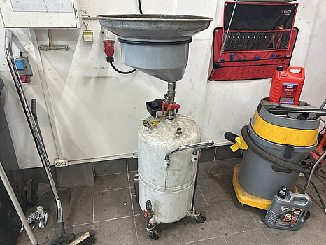 Oljesamlare på hjul