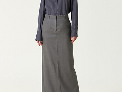 (NY) Kjol Teurn, Tot skirt, grå, stl. 34