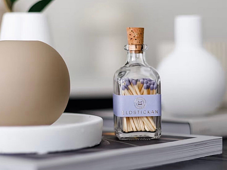 16 st. Tändsticksflaskor Eldstickan, Liten lavendel