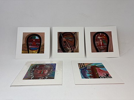 5 st. Tavlor av Victor Manuel Gonzalez