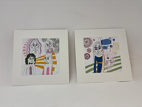 2 st. Tavlor av Roberta Olshov