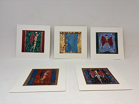 5 st. Tavlor av Daniella Lundelius