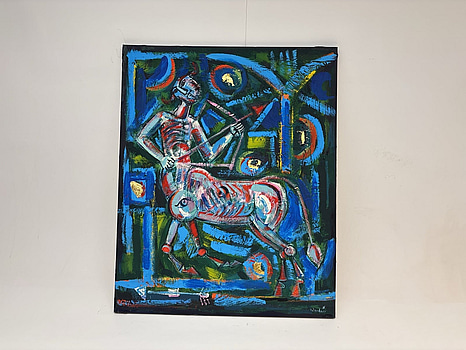 Canvastavla - Signerad ”Wanday”