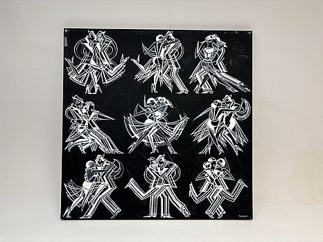 Canvastavla signerad "Wanda Wainsten"