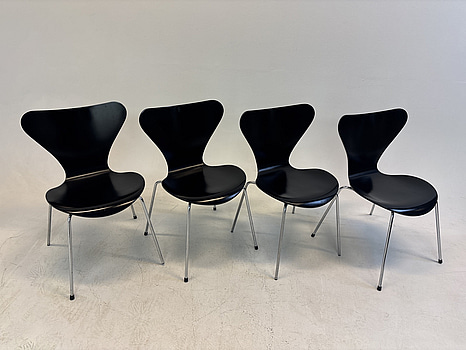 4 st. Stolar Stolar Fritz Hansen, ”Sjuan” Arne Jacobsen
