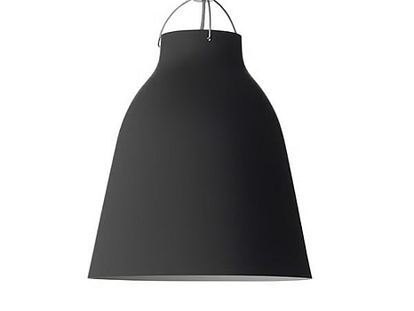Taklampa Fritz hansen, Caravaggio P3, matt svart. Ord. pris inkl. moms: ca 9199 kr.