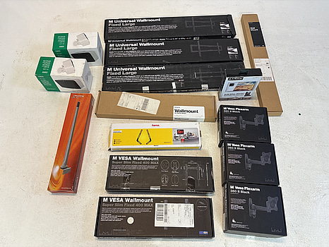 Parti med diverse stativ