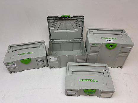 4 st. Förvaringslådor Festool.