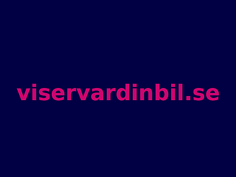 Domännamnet viservardinbil.se