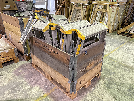 6 st aluminiumbockar