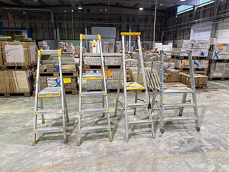 4 st aluminiumstegar