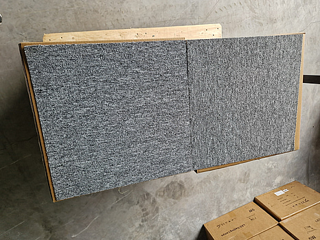 120 m² textilmattor, grå, NY