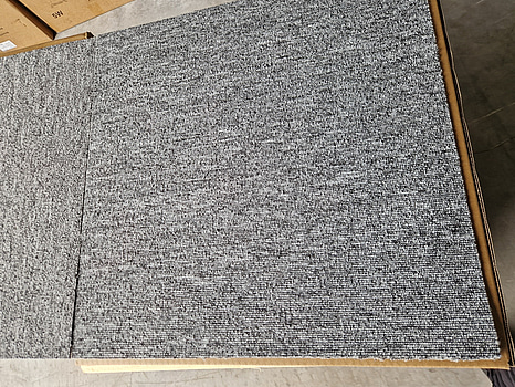 100 m² textilmattor, grå, NY