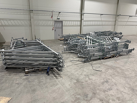 Parti markstativ för solpaneler, ca 60 st