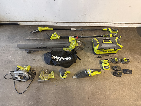 7 st elhandmaskiner Ryobi