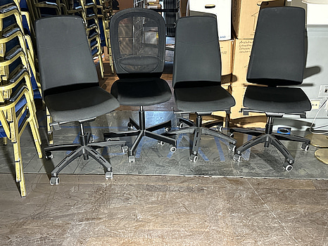 4 st. Kontorsstolar, olika modeller