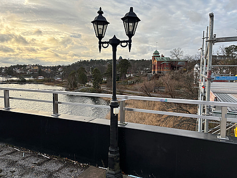 Lyktstolpe med 2 st. lyktor