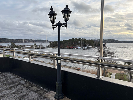 Lyktstolpe med  2 st. lyktor