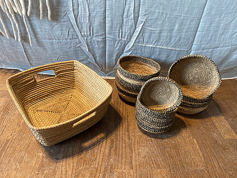 Parti med mindre korgar