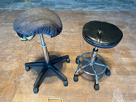 2 st. Pallar med hjul