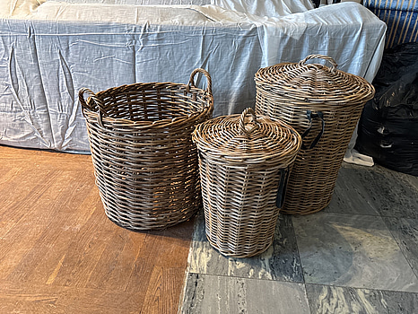 3 st. Tvättkorgar Artwood