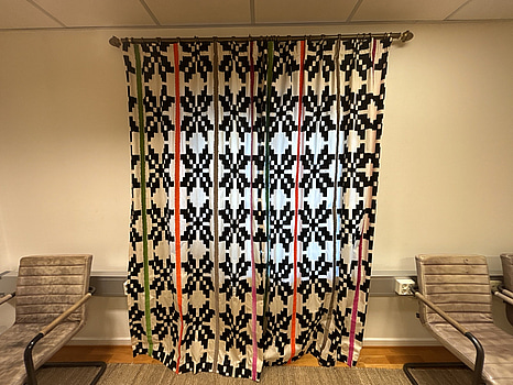 2 st. Gardiner inkl. stång