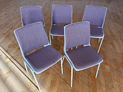 5 st. Konferensstolar FLOKK