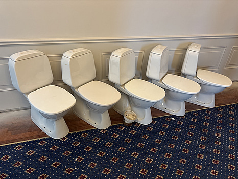 5 st. Toalettstolar Gustavsberg