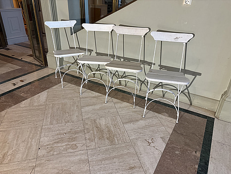 4 st. Stolar för utomhusbruk