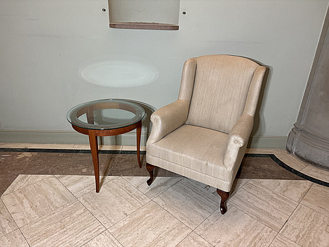 Fåtölj inkl. soffbord