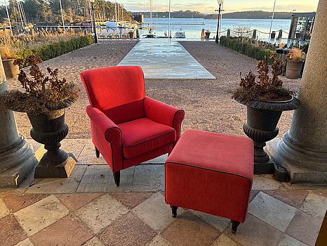 Fåtölj inkl. fotpall