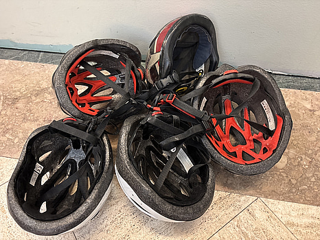 5 st. Cykelhjälmar