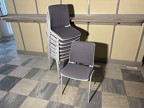 8 st. Konferensstolar, lila