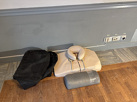 Massagekudde för gravida, inkl. förvaringsbag