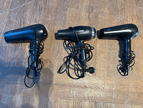3 st. Hårfönar, Philips och OBH Nordica