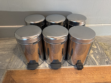 6 st. Papperskorgar Brabantia