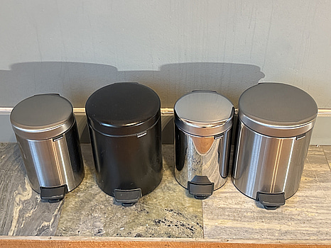 4 st. Papperskorgar Brabantia, olika modeller