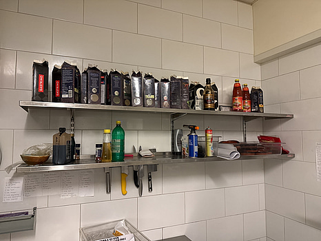 2 st rostfria hyllor | 200x30 cm - Ej innehåll