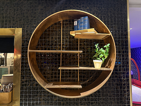 Rund vägghylla | 100 cm diameter