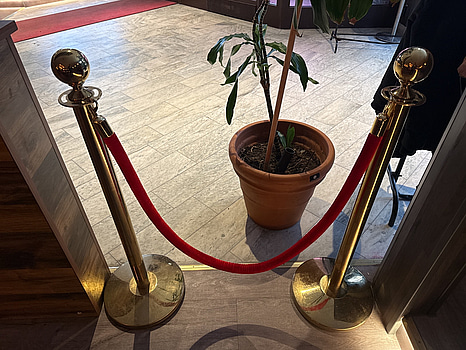 Avgränsning med stolpar