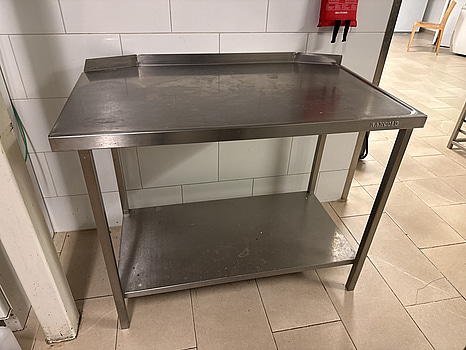 Rostfri bänk Rancold | 110x65x86 cm