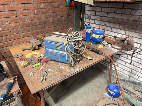 Svetsbord, elsvets & utsug.